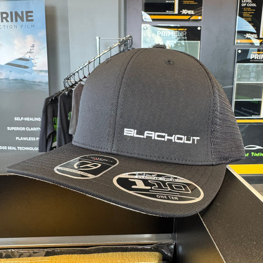 Blackout Hat - Trucker Style Snapback